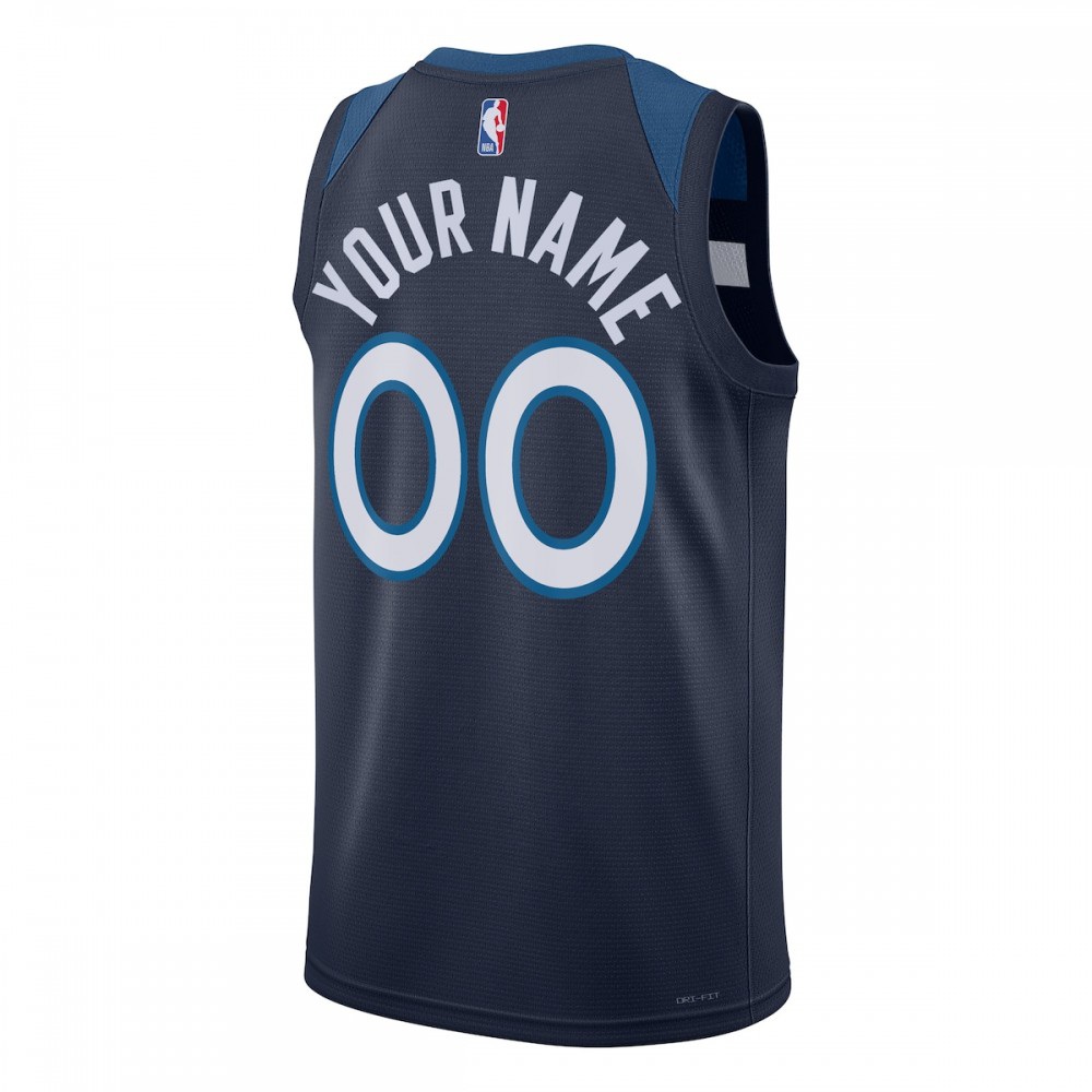 Minnesota Timberwolves Unisex 2022/23 Swingman Custom Jersey Navy - Icon Edition-Pro Kit Vault | Brand New 26/27 Sports Jerseys